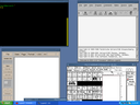 Cygwin/X running without window decoration with the openbox window manager, gv, xfig, and ddd all running locally.